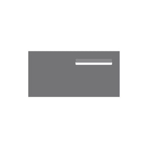 Basalt Powder-Coated Aluminium Letterbox Faceplate (600 x 300) - 240 Slot