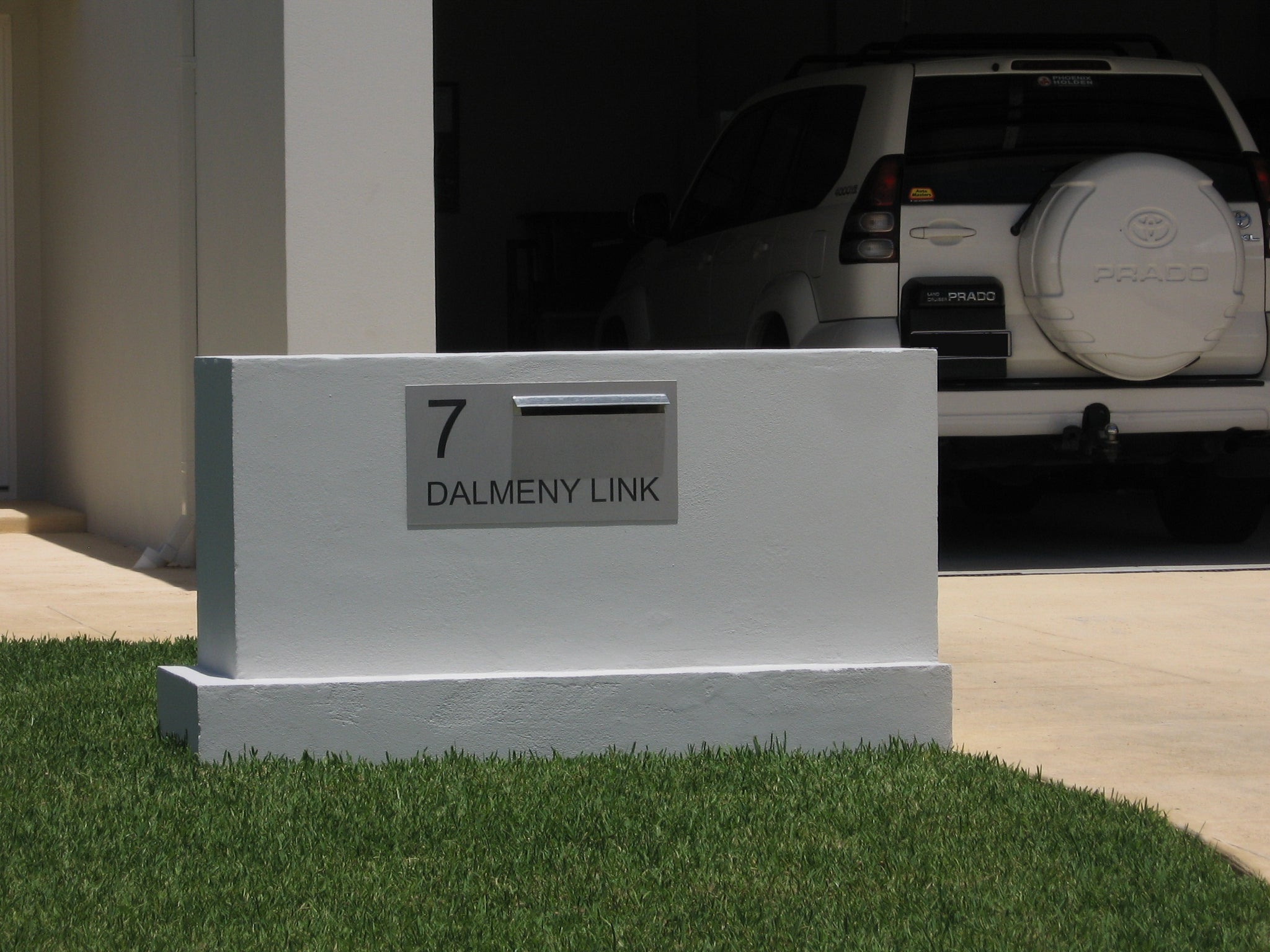 Marine Grade Brushed Stainless Steel Letterbox Faceplate 600 x 300 (Laser Etched) - 340 Slot