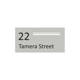 Shale Grey Powder-Coated Aluminium Letterbox Faceplate (600 x 300) - 340 Slot