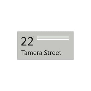 Shale Grey Powder-Coated Aluminium Letterbox Faceplate (600 x 300)