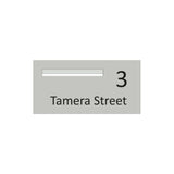 Shale Grey Powder-Coated Aluminium Letterbox Faceplate (600 x 300) - 340 Slot LHS