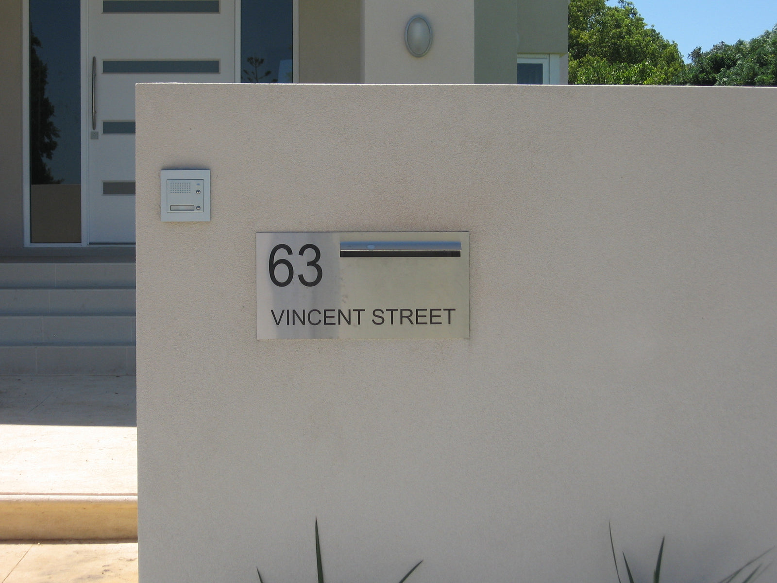 Marine Grade Brushed Stainless Steel Letterbox Faceplate 600 x 300 (Laser Etched) - 340 Slot