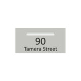 Shale Grey Powder-Coated Aluminium Letterbox Faceplate (600 x 300mm) - 340 Central Slot