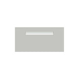 Shale Grey Powder-Coated Aluminium Letterbox Faceplate (600 x 300mm) - 340 Central Slot