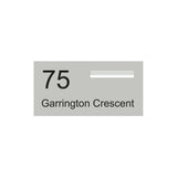 Shale Grey Powder-Coated Aluminium Letterbox Faceplate (600 x 300) - 240 Slot