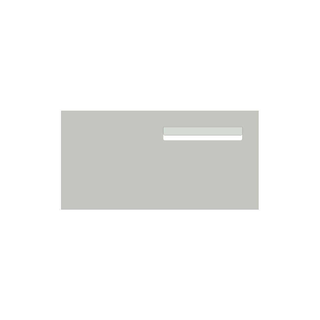 Shale Grey Powder-Coated Aluminium Letterbox Faceplate (600 x 300) - 240 Slot