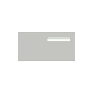 Shale Grey Powder-Coated Aluminium Letterbox Faceplate (600 x 300) - 240 Slot