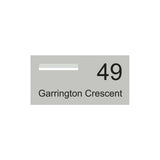 Shale Grey Powder-Coated Aluminium Letterbox Faceplate (600 x 300) - 240 Slot LHS