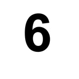 Custom 150mm Vinyl House Number