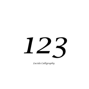 Custom 75mm Vinyl House Number