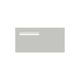 Shale Grey Powder-Coated Aluminium Letterbox Faceplate (600 x 300) - 240 Slot LHS