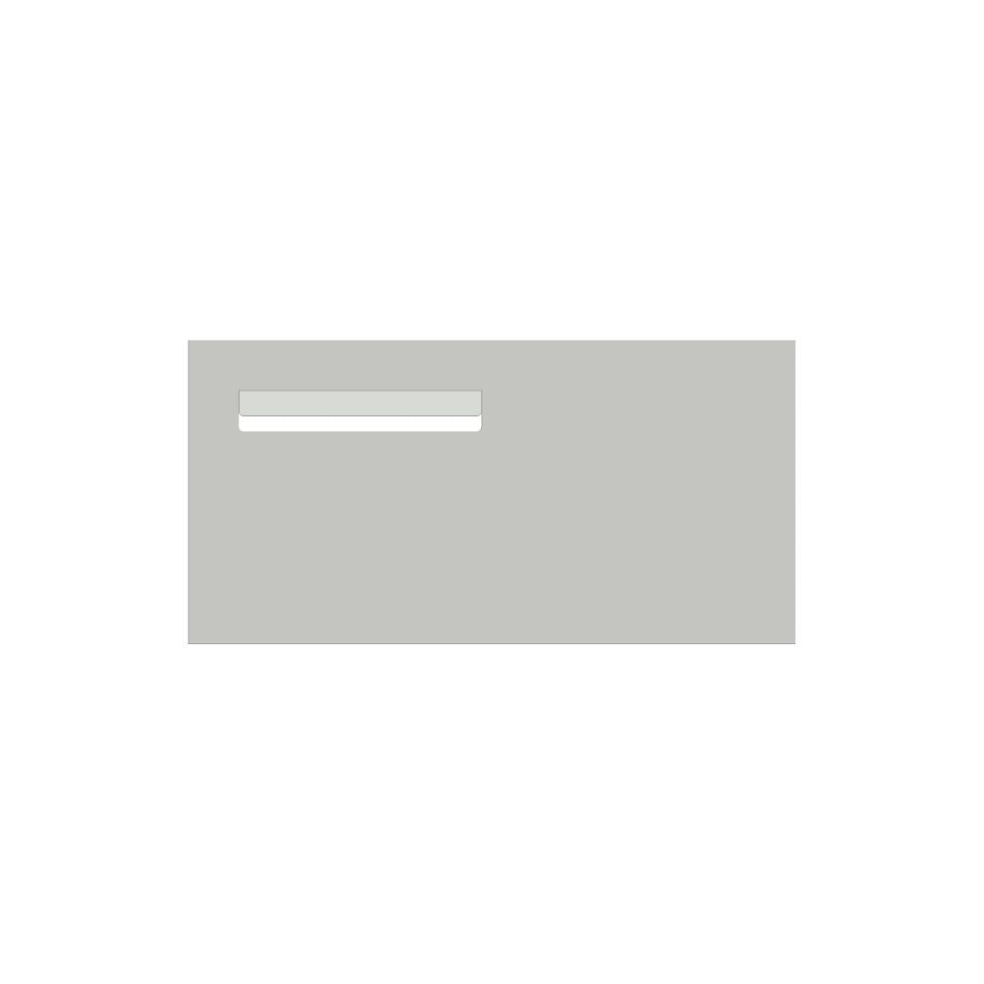 Shale Grey Powder-Coated Aluminium Letterbox Faceplate (600 x 300) - 240 Slot LHS