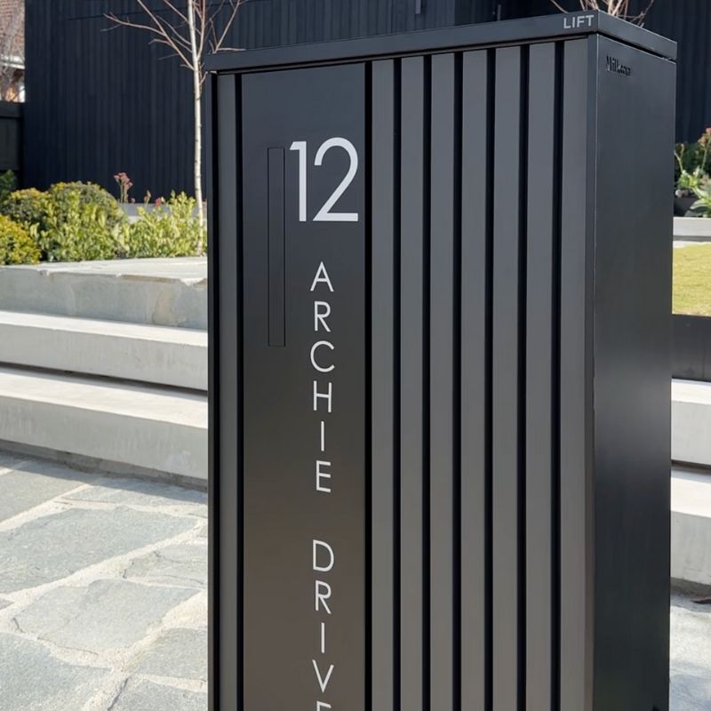 Vertical Custom Address Decal Sticker