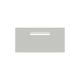 Shale Grey Powder-Coated Aluminium Letterbox Faceplate (600 x 300) - 240 Central Slot