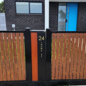 Vertical Custom Address Decal Sticker