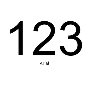 Custom 120mm Vinyl House Number