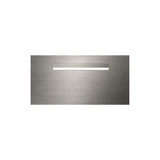Marine Grade Brushed Stainless Steel Letterbox Faceplate 600 x 300 (Laser Cut) - 340 Central Slot