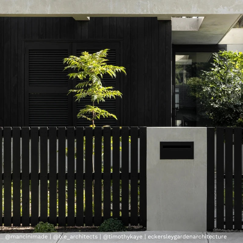 Milkcan Palazzo Black Brick A4 Letterbox