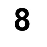 Custom 150mm Vinyl House Number