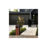 Black Colorbond Steel Address Sign with Vinyl Text - 300 x 140mm
