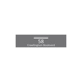Basalt Powder-Coated Aluminium Letterbox Faceplate 1200 x 300 - 340 Central Slot