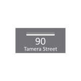 Basalt Powder-Coated Aluminium Letterbox Faceplate (600 x 300) - 340 Central Slot