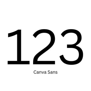 Custom 120mm Vinyl House Number