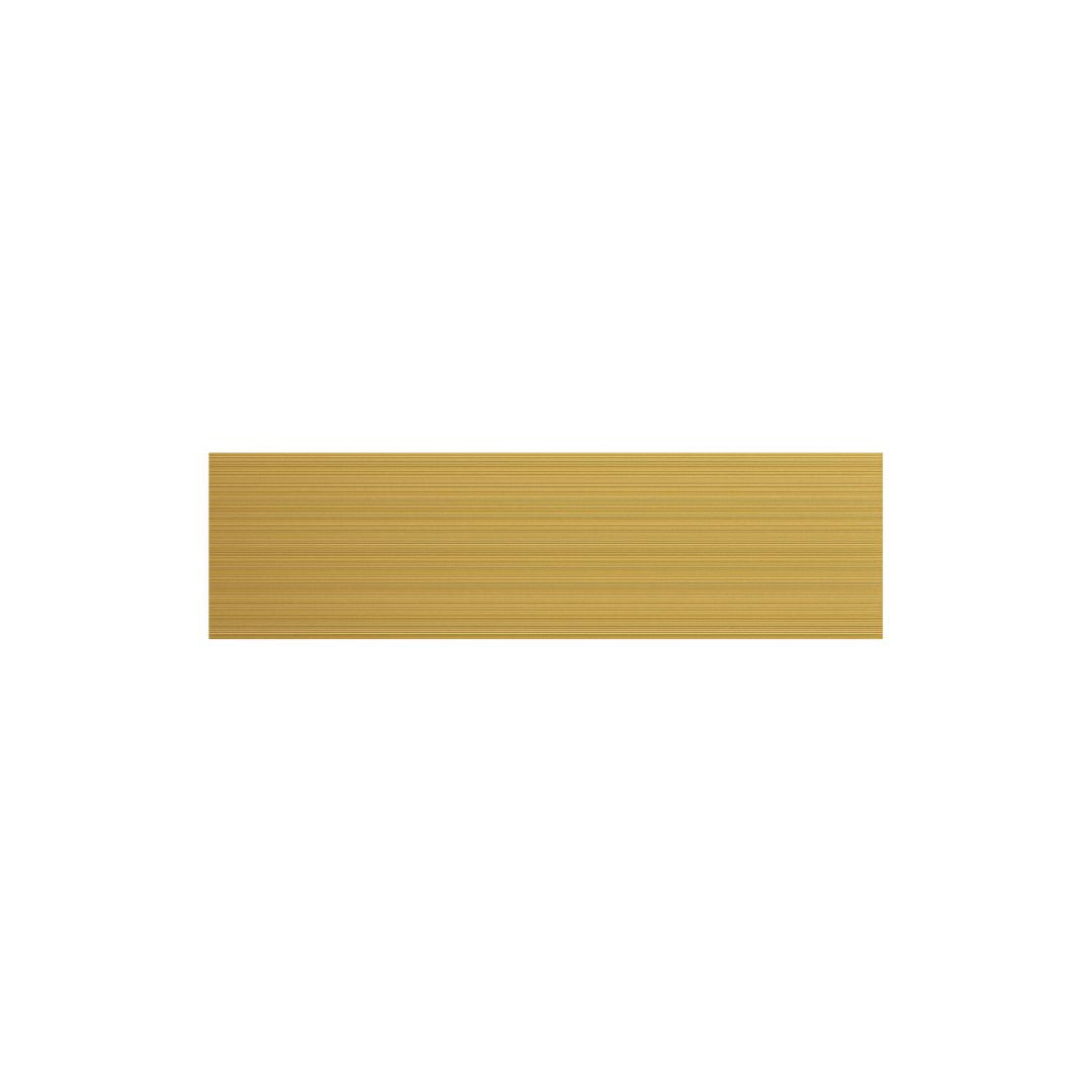 Gold Aluminum Address Sign with Vinyl Text 900 x 250mm