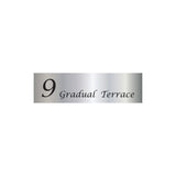 Marine Grade Mirror Polished Stainless Steel Address Sign 900 x 250 (Laser Cut)