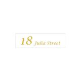 White Traffolyte Address Sign with Vinyl Text 900 x 250