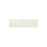 Surfmist Powder-Coated Aluminium Letterbox Faceplate 900 x 250 - 340 Slot LHS