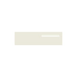 Surfmist Powder-Coated Aluminium Letterbox Faceplate 900 x 250 - 340 Slot