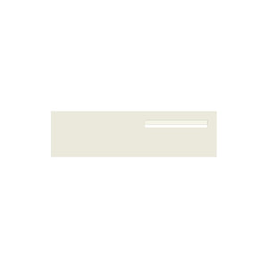 Surfmist Powder-Coated Aluminium Letterbox Faceplate 900 x 250 - 340 Slot