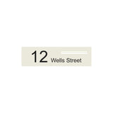Surfmist Powder-Coated Aluminium Letterbox Faceplate 900 x 250 - 340 Slot