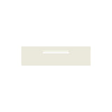 Surfmist Powder-Coated Aluminium Letterbox Faceplate 900 x 250 - 340 Central Slot