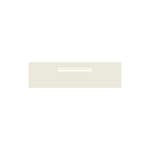 Surfmist Powder-Coated Aluminium Letterbox Faceplate 900 x 250 - 340 Central Slot