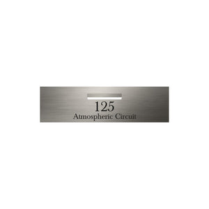 Marine Grade Brushed Stainless Steel Letterbox Faceplate 900 x 250 (Laser Etched) - 240 Central Slot