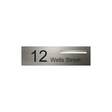 Marine Grade Brushed Stainless Steel Letterbox Faceplate 900 x 250 (Laser Etched) - 340 Slot