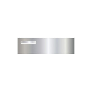 Marine Grade Mirror Polished Stainless Steel Letterbox Faceplate 900 x 250 (Laser Cut) - 240 Slot LHS