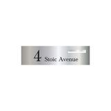 Marine Grade Mirror Polished Stainless Steel Letterbox Faceplate 900 x 250 (Laser Etched) - 240 Slot