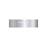 Marine Grade Mirror Polished Stainless Steel Letterbox Faceplate 900 x 250 (Laser Etched) - 340 Central Slot