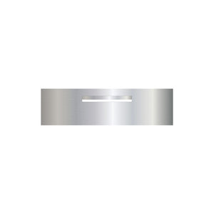 Marine Grade Mirror Polished Stainless Steel Letterbox Faceplate 900 x 250 (Laser Etched) - 340 Central Slot