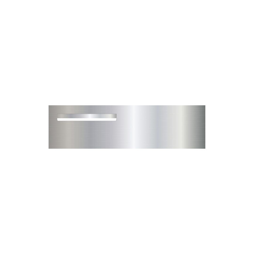Marine Grade Mirror Polished Stainless Steel Letterbox Faceplate 900 x 250 (Laser Etched) - 340 Slot LHS
