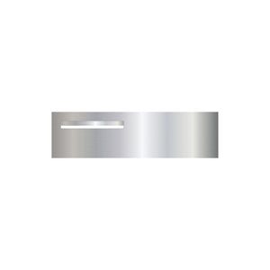 Marine Grade Mirror Polished Stainless Steel Letterbox Faceplate 900 x 250 (Laser Etched) - 340 Slot LHS