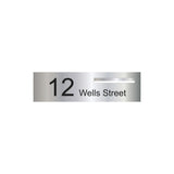 Marine Grade Mirror Polished Stainless Steel Letterbox Faceplate 900 x 250 (Laser Etched) - 340 Slot