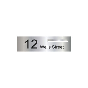 Marine Grade Mirror Polished Stainless Steel Letterbox Faceplate 900 x 250 (Laser Cut) - 340 Slot