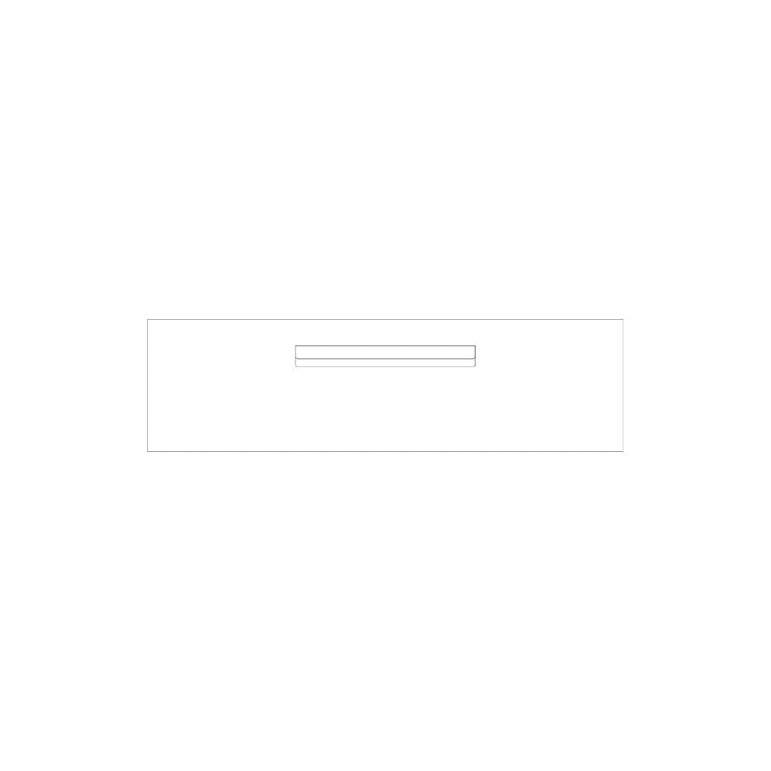 White Powder-Coated Aluminium Letterbox Faceplate 900 x 250 - 340 Central Slot