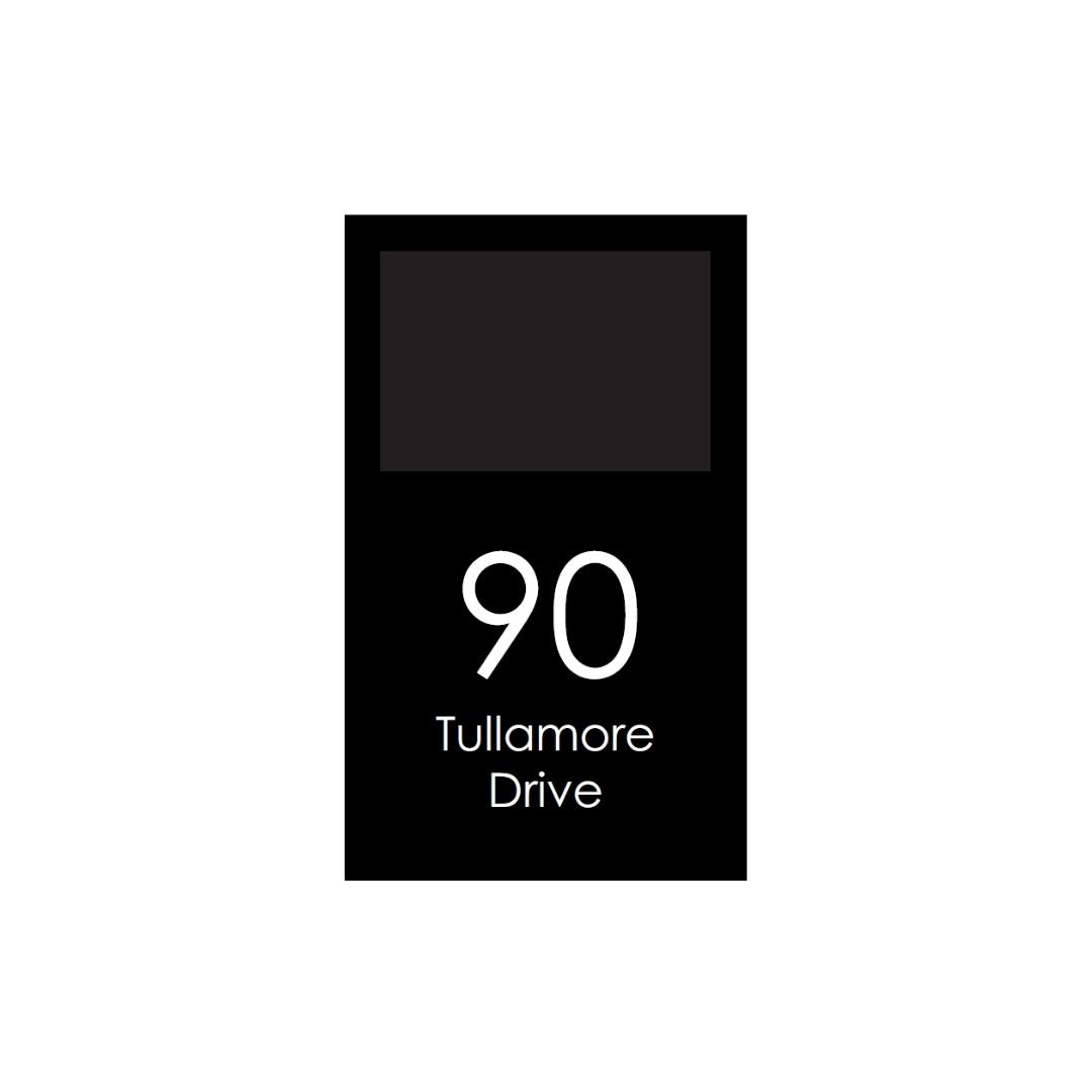 Extra Large Custom Address Decal Sticker