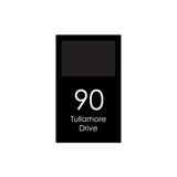 Extra Large Custom Address Decal Sticker