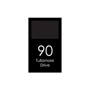 Extra Large Custom Address Decal Sticker